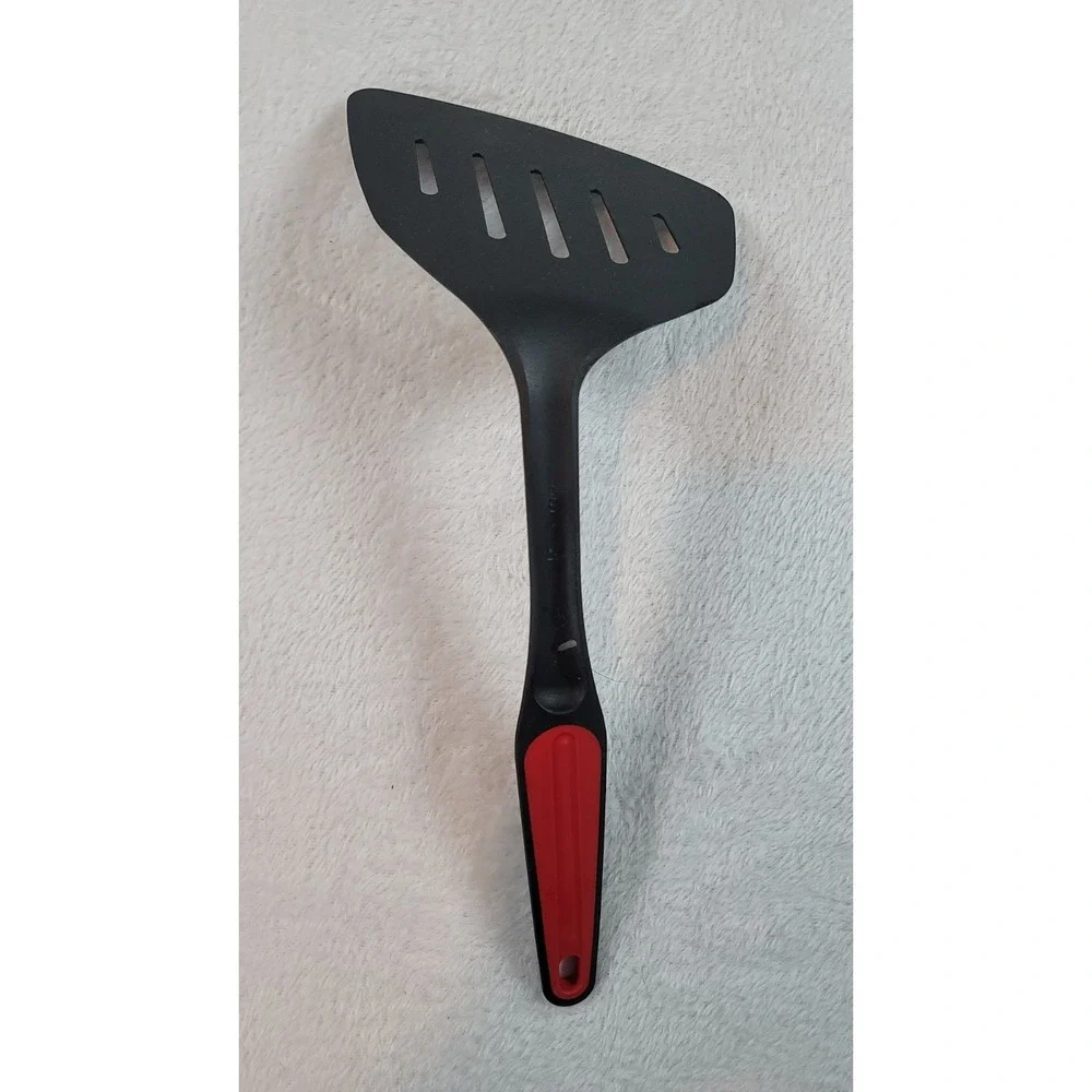 Tupperware Black‎ Nylon Angled Extra Wide Spatula Flipper Hard Plastic Turner